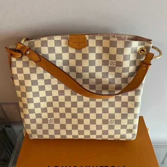 Louis Vuitton Graceful Handbag Damier Azur PM - Picture 5 of 15